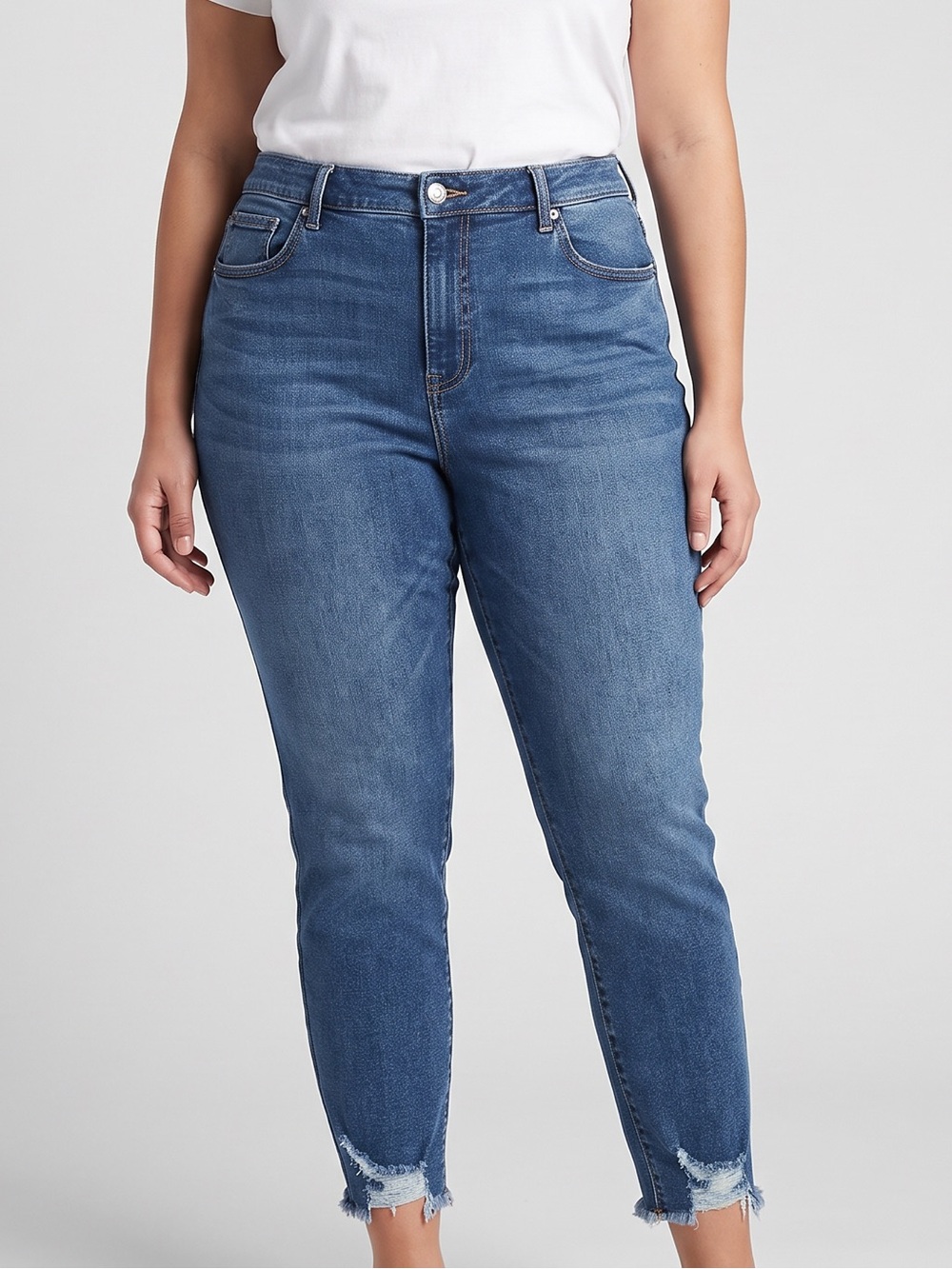 Lane Bryant Indigo Cropped Ankle Jeans